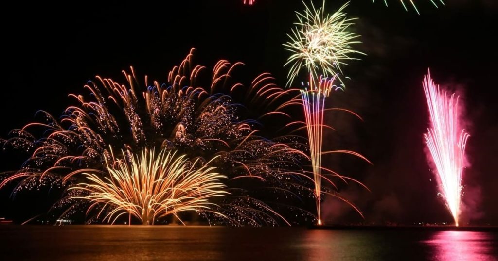 館山湾花火大会