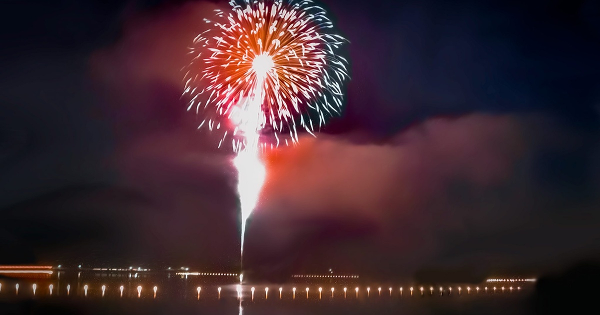 西湖竜宮祭花火大会