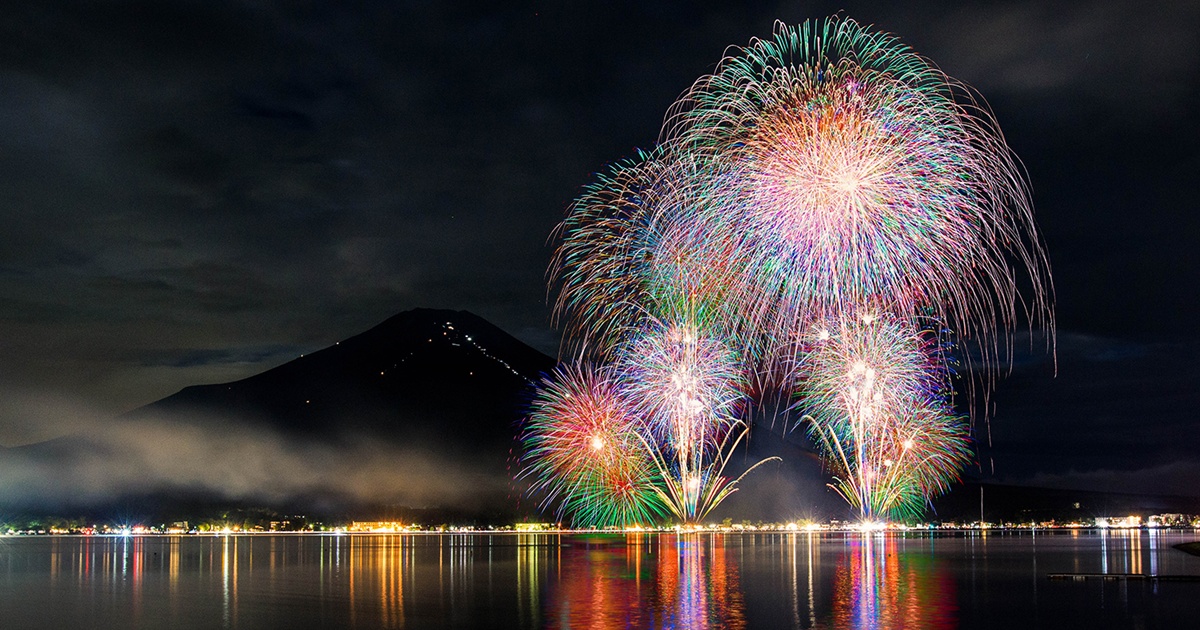 山中湖「報湖祭」花火大会