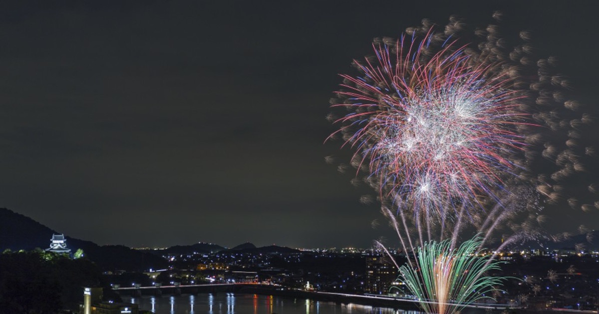 日本ライン夏まつりロングラン花火