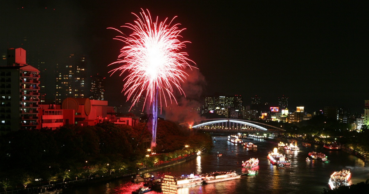 天神祭奉納花火