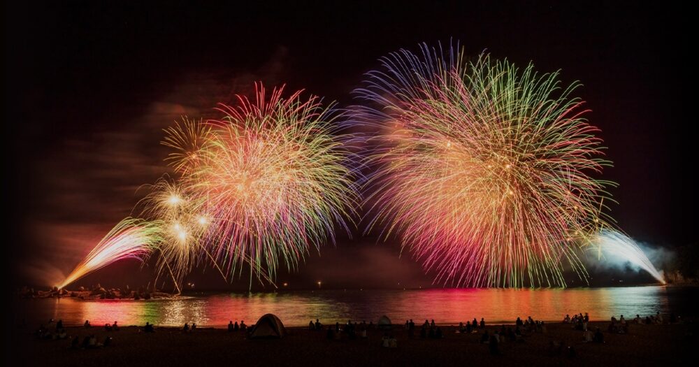 南紀白浜温泉 メッセージ花火