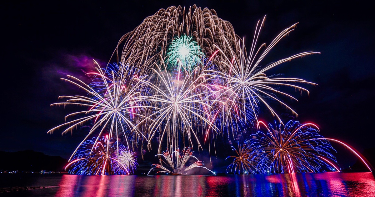 香住ふるさとまつり海上花火大会